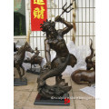 Garden casting merman bronze statue